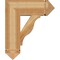 Ekena Millwork Funston Arts & Crafts Rough Sawn Bracket, Western Red Cedar, 6"W x 20"D x 24"H BKT06X20X24FST03RWR - alternate 3